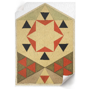 Retro poszter „Geometrická studie”