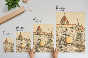 Vintage poszter Městská brána