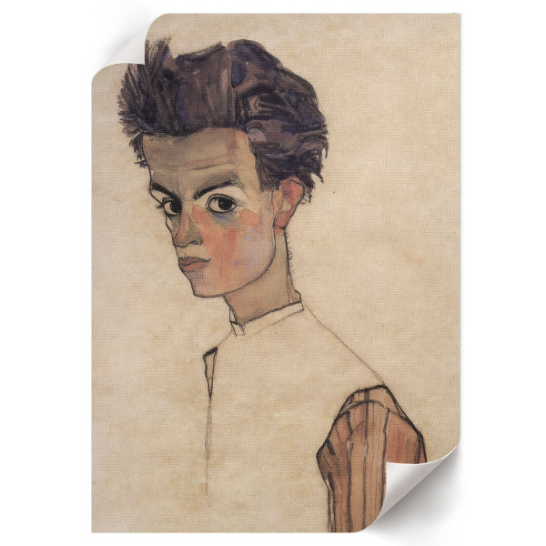 Retro plakát Egonův autoportrét