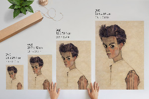 Retro plakát Egonův autoportrét