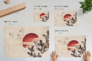 Poszter Ptáci a západ slunce