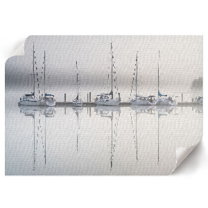 Poszter nyomtatás Jachty na vodě