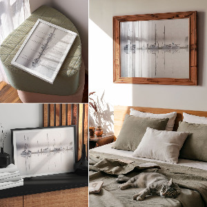 Poszter nyomtatás Jachty na vodě