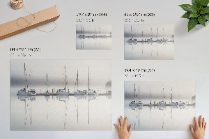 Poszter nyomtatás Jachty na vodě