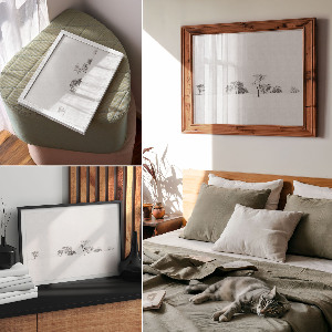 Fali poszter Stromy v zimě