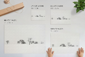 Fali poszter Stromy v zimě