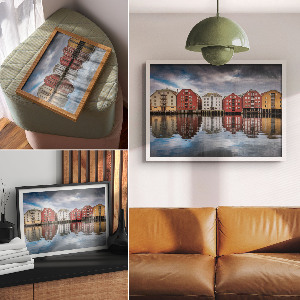 Fali poszter Městská reflexe