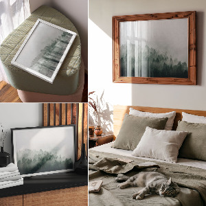 Fali poszter Mlžný les