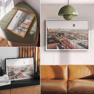 Poszter Balón nad městem