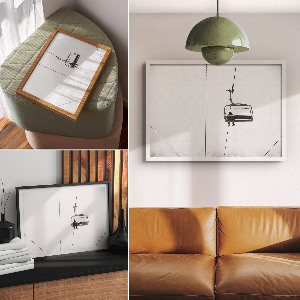 Poszter nyomtatás Zimní vlak