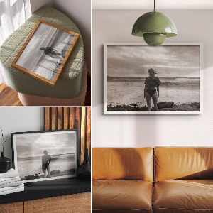 Fali poszter Žena u vody