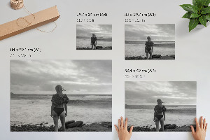 Fali poszter Žena u vody