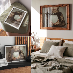 Poszter Dívka s jablkem