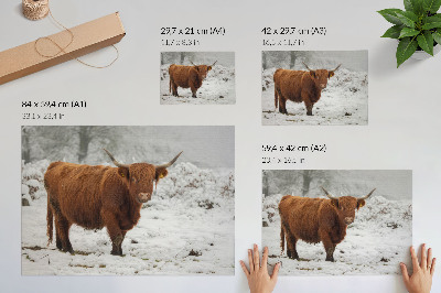 Plakát „Zimní scéna”