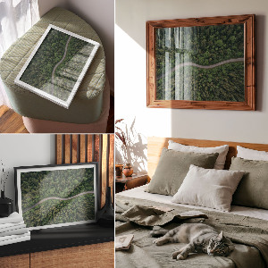 Fali poszter Lesní cesta