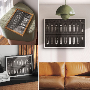 Poszter Černobílý odraz