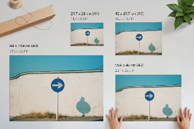 Fali poszter városi hangulattal