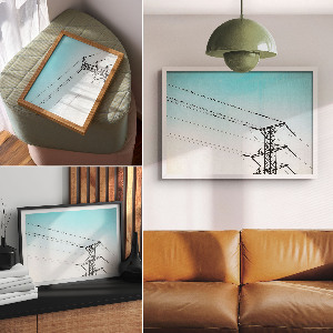 Poszter Ptáci na drátech