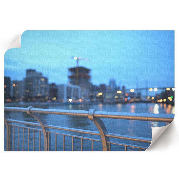 Fali poszter Večerní město