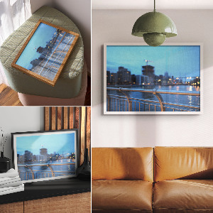 Fali poszter Večerní město