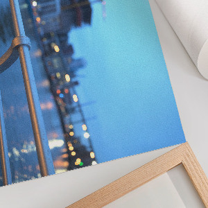 Fali poszter Večerní město