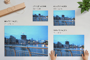 Fali poszter Večerní město