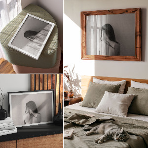 Plakát Černá a bílá silueta