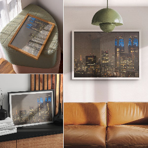 Fali poszter Noční město