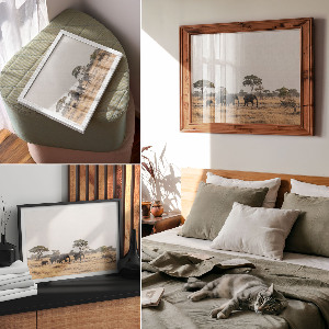 Poszter Africká savana