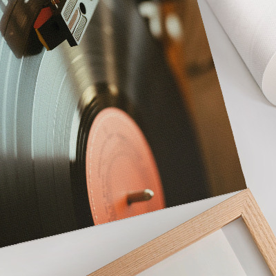 Vinyl lemez mintás fali poszter