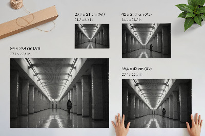 Poszter nyomtatás: Minimalistická chodba