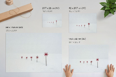 Fali poszter 'Zimní minimalismus'