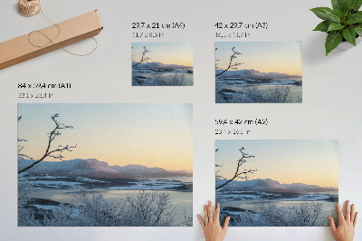 Poszter nyomtatása a Horský západ című grafikával