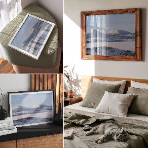 Fali poszter Zimní hory