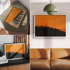 Poszter Jelen na kopci