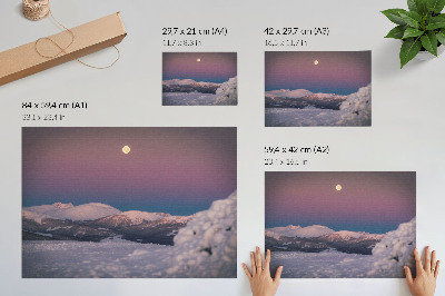 Poszter nyomtatás — téli tájkép