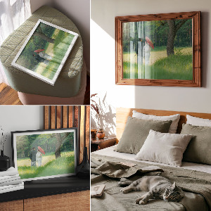 Plakát Japonský pár