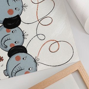 Poszter Ilustrace slonů