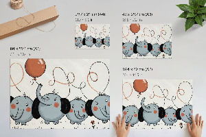 Poszter Ilustrace slonů