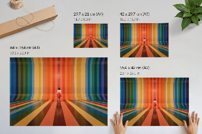 Fali poszter: Duhové pruhy