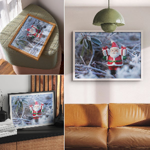 Fali poszter Vánoční krajina