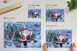 Fali poszter Vánoční krajina