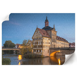 Fali poszter Město v noci