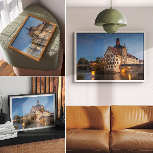 Fali poszter Město v noci