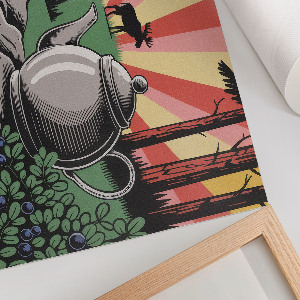 Poszter Kempování v lese