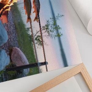 Fali poszter Oheň u jezera