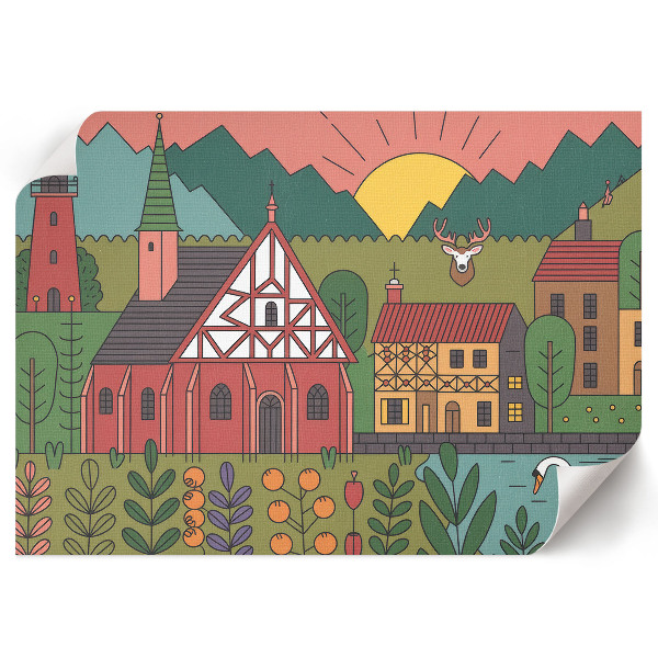 Poszter Venkovská krajina