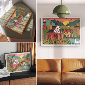 Poszter Venkovská krajina