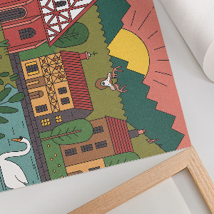 Poszter Venkovská krajina