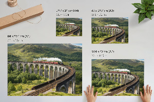 Poszter Vlak na viaduktu